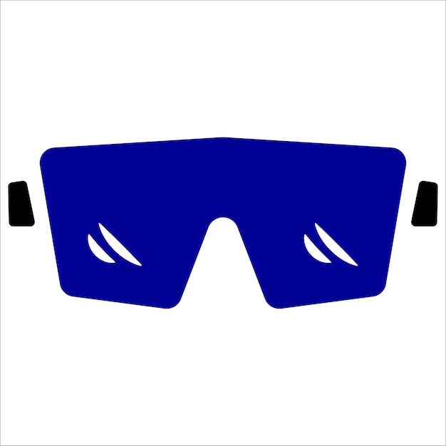 Símbolo de ilustración vectorial del icono de las gafas de esquí