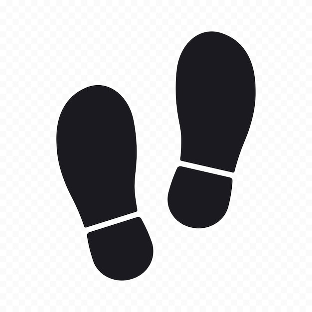 Símbolo de impresión de zapatos Ilustración vectorial