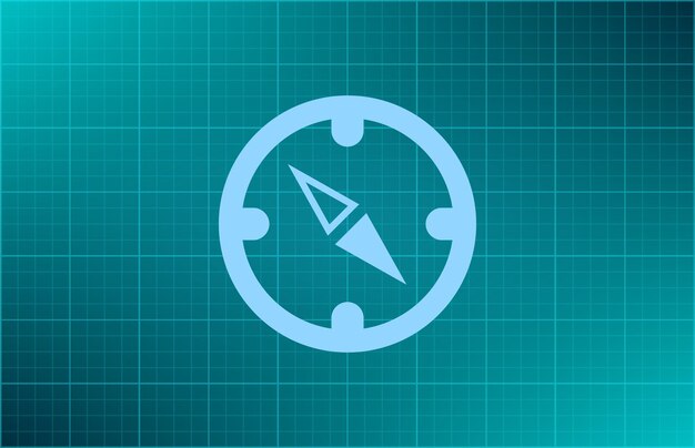Símbolo de la industria manufacturera Ilustración vectorial en fondo azul Eps 10