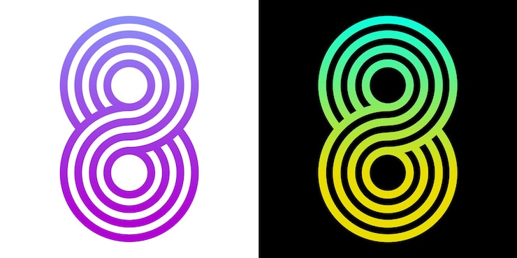 Vector símbolo de infinito bucle de infinito o icono de infinito logotipo de signo de infinito símbolo