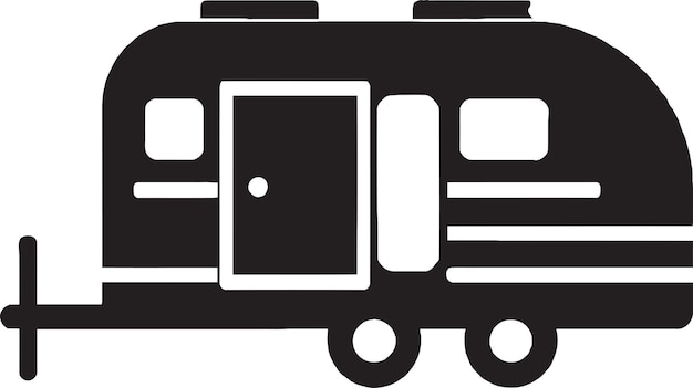 Símbolo innovador de autocaravana vectorial para sus necesidades de viaje de alta tecnología