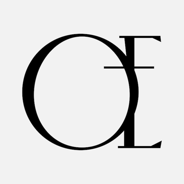 Símbolo de la letra inicial del logotipo