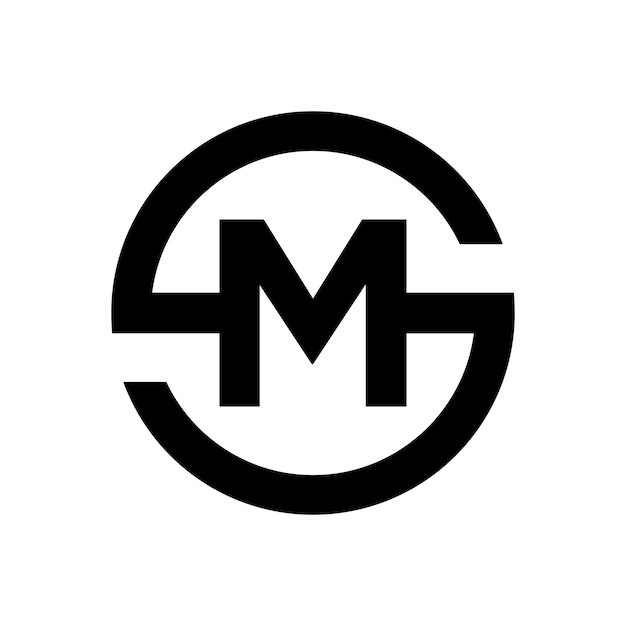 Símbolo de la letra S Combinación con la letra M