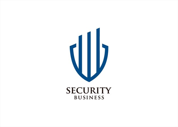 símbolo del logotipo de la empresa de seguridad