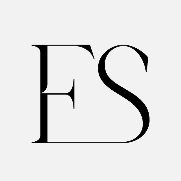Símbolo del logotipo de la letra inicial es