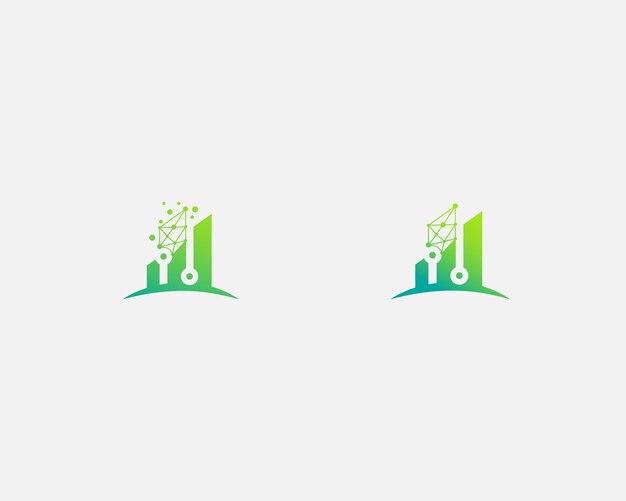 Símbolo del logotipo de Modern Tech Building