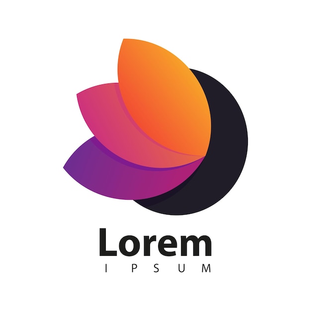 Símbolo del logotipo moderno minimalista con fondo blanco