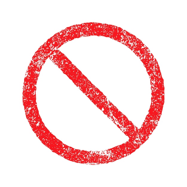 Símbolo del logotipo de prohibición STOP no se permite la entrada señal de tráfico icono forma establecida imagen de ilustración vectorial aislada