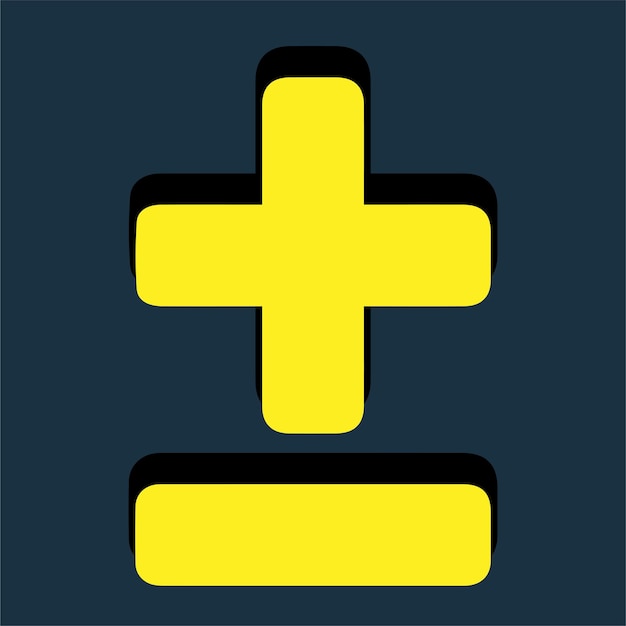Símbolo más y menos símbolo matemático básico signo Calculadora botón icono menos icono negocio f