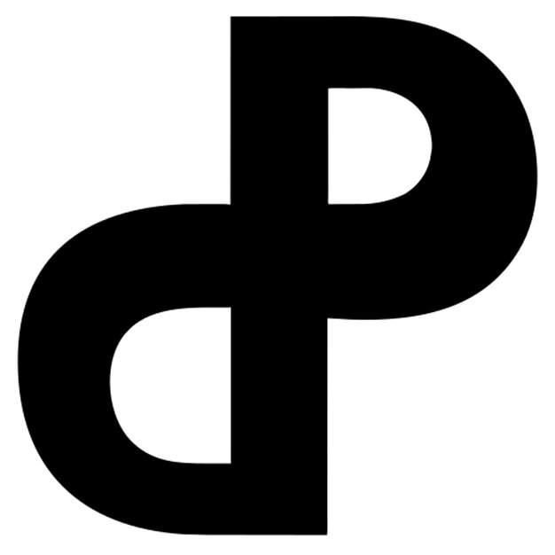 Símbolo muy simple y moderno para la marca visual logotipo en blanco y negro logotipo minimalista logotipo
