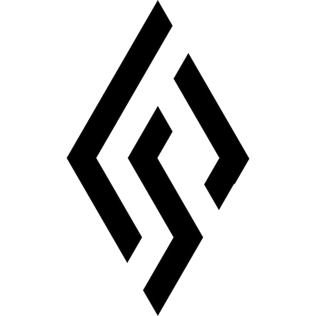 Vector símbolo negro plano en estilo minimalista