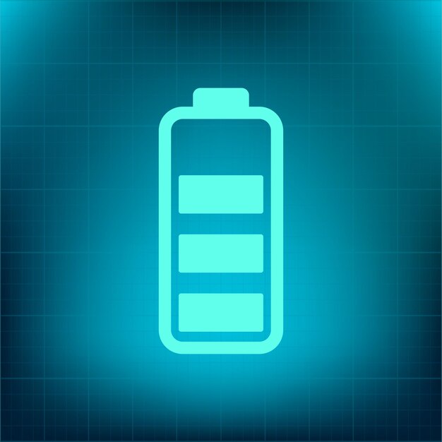 Símbolo del nivel de carga de la batería Icono del vector