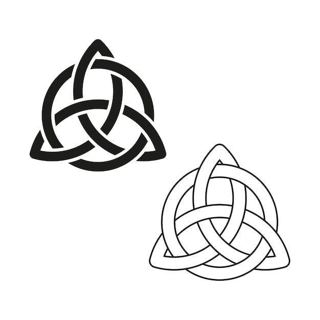 Símbolo de nudo de trinidad celta Ilustración vectorial EPS 10 imagen de archivo