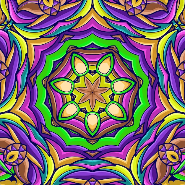 símbolo papel tapiz vintage detallado y hermoso mandala ornamento fondo premium vector