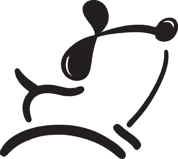 Símbolo de perro vectorial calmante para su negocio de perros calmante y calmante