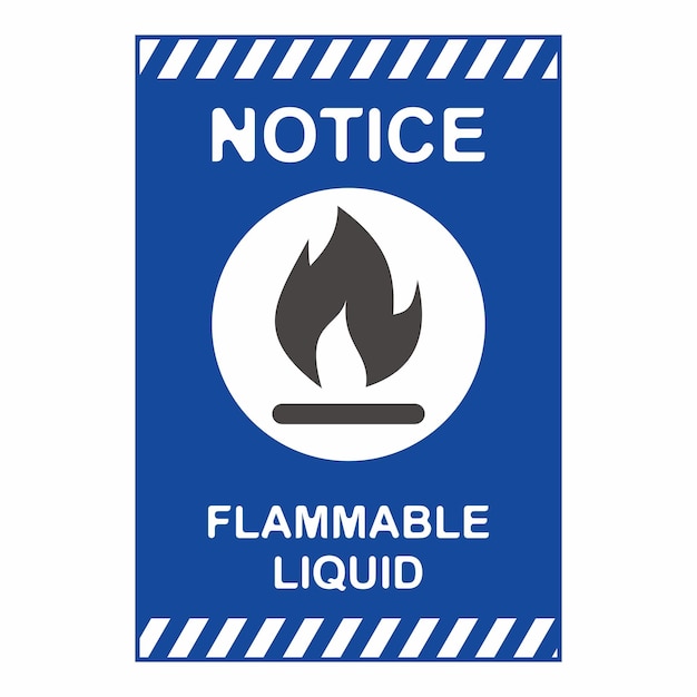 Símbolo plano de peligro de combustión