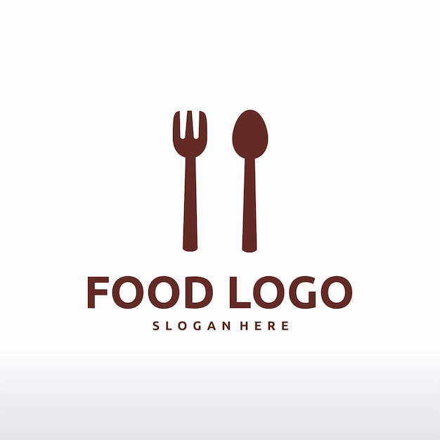 Símbolo de plantilla de logotipo de restaurante de comida simple