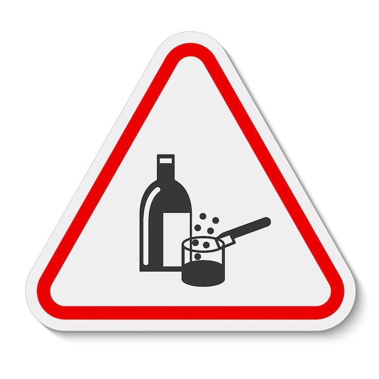 Vector símbolo de productos químicos en uso aislado en fondo blanco ilustración vectorial eps10