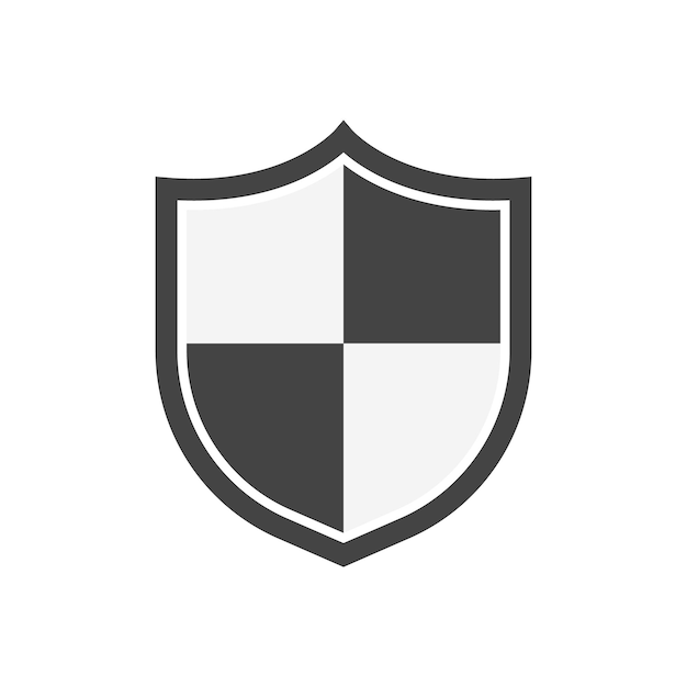 Símbolo de protección y seguridad del escudo