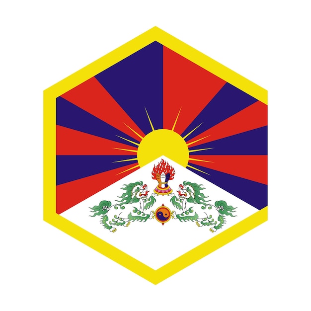 Vector un símbolo para el pueblo tibetano.