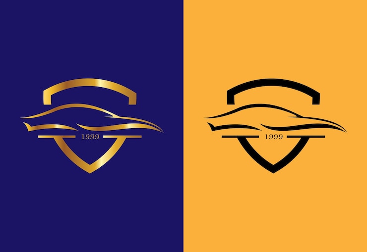 Símbolo de señal de logotipo de automóviles abstracto para la compañía automotriz Pro Vector
