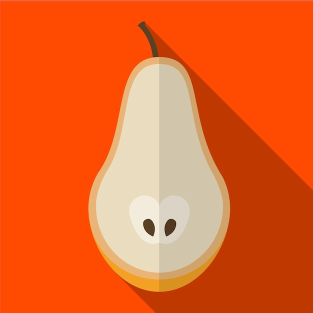 Símbolo de signo de Apple plano icono ilustración vector aislado