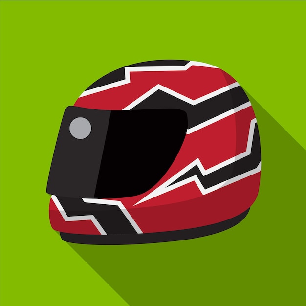 Símbolo de signo de casco plano icono ilustración vector aislado