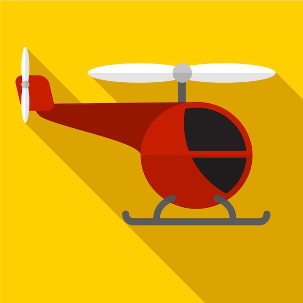 Símbolo de signo de helicóptero plano icono ilustración vector aislado