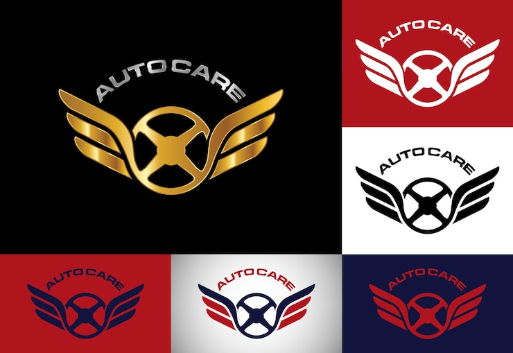 Vector símbolo de signo de logotipo para la empresa automotriz