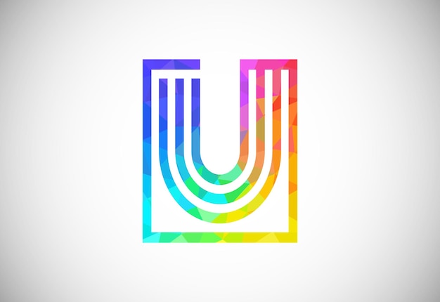Símbolo de signo de logotipo de estilo polivinílico bajo para la empresa automotriz