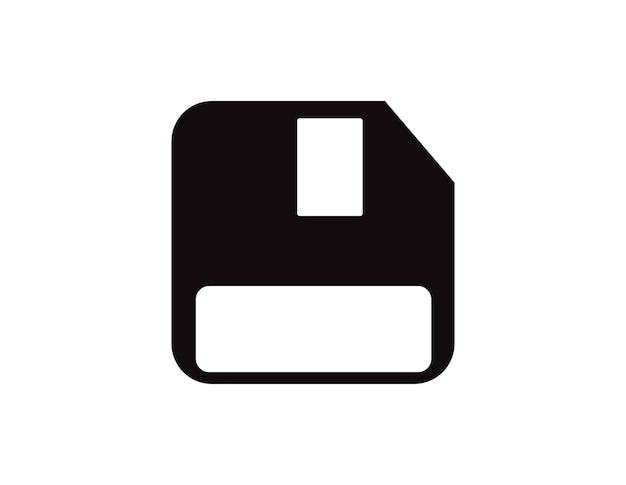 Símbolo de signo vectorial del icono del disquete