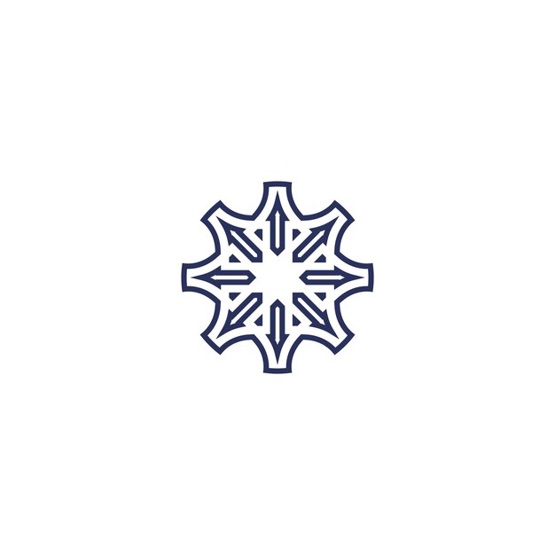 símbolo simple industria de la confección logotipo simple para uso textil