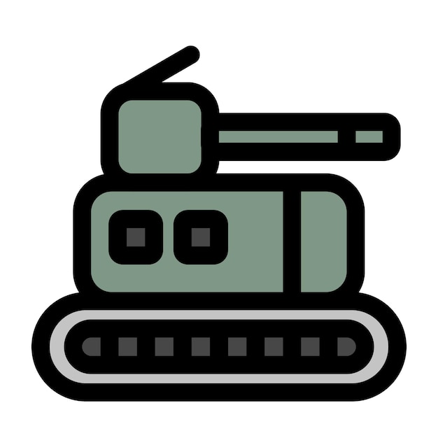 Símbolo de tanque militar Icono militar