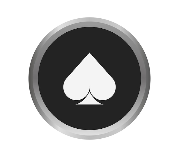 Símbolo de la tarjeta de póquer ilustrado