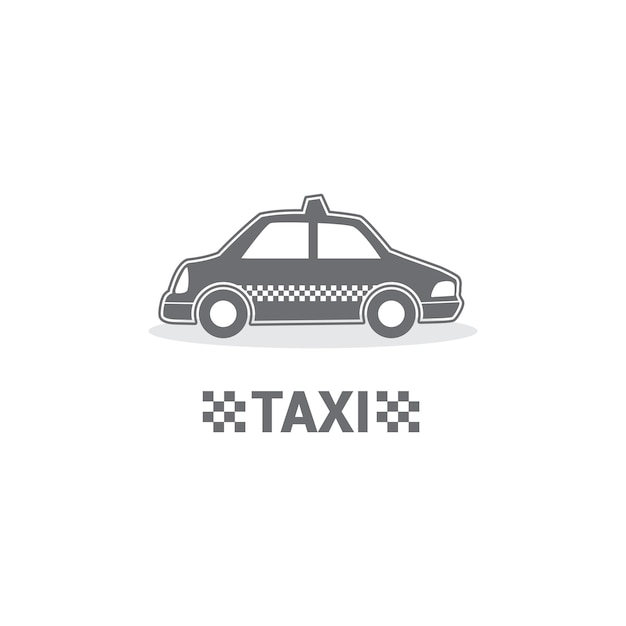 Símbolo de taxi de diseño de vector plano