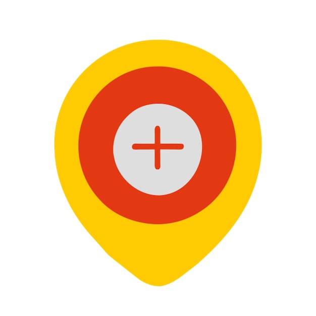 símbolo ubicacion en el mapa icono formas de colores