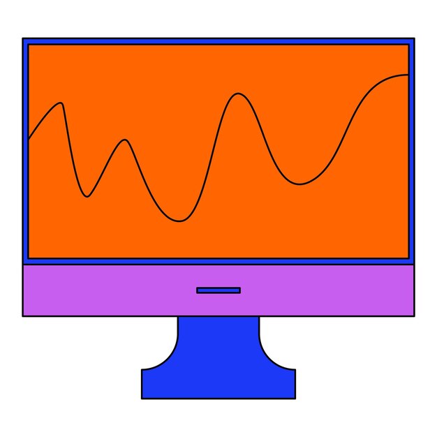 Vector símbolo de vector gráfico forex financiero