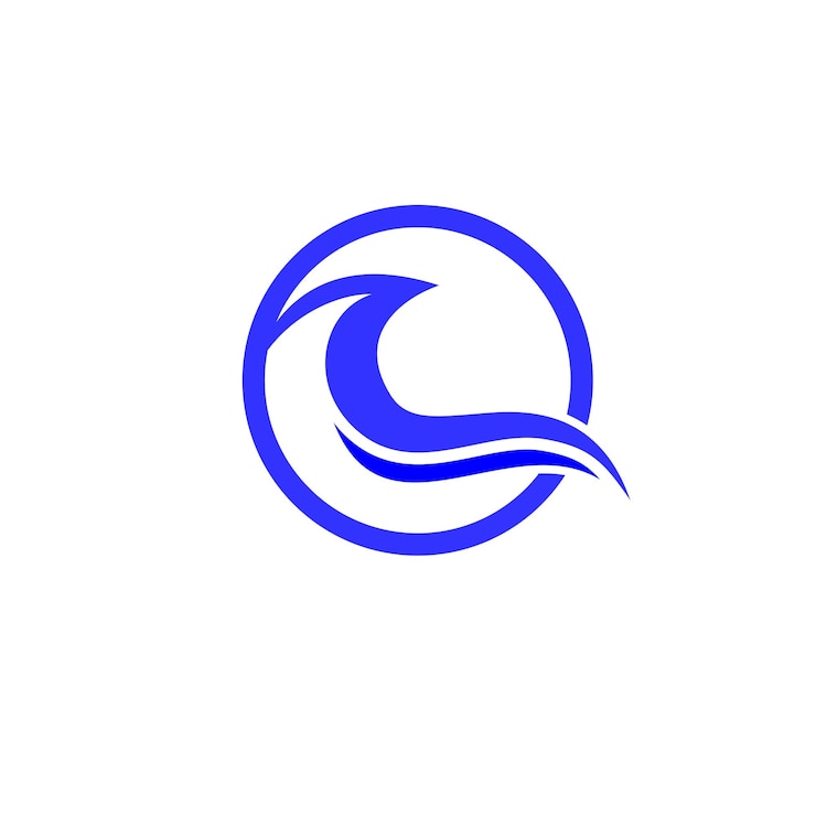 Vector símbolo de vector de onda. icono de negocios.