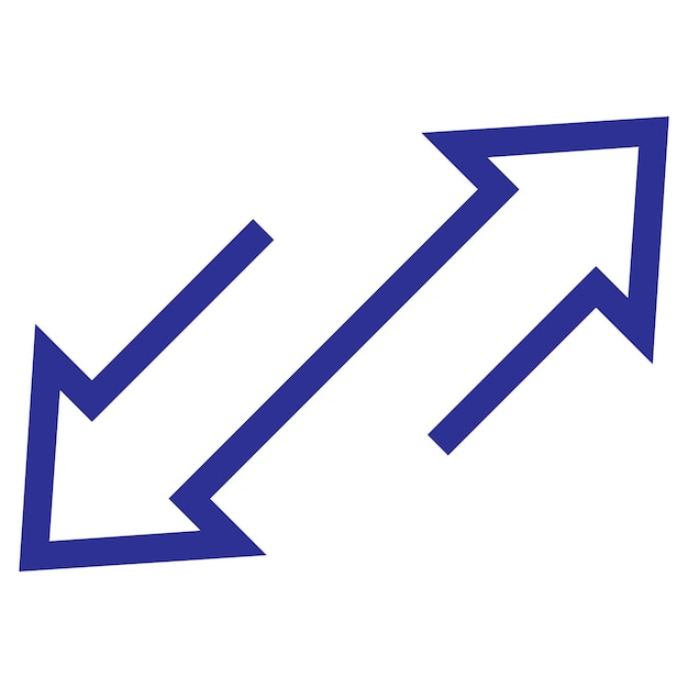 símbolo del vector de transferencia de datos de flechas bidireccionales