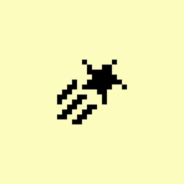 símbolo vectorial de estilo bit estrella establecido
