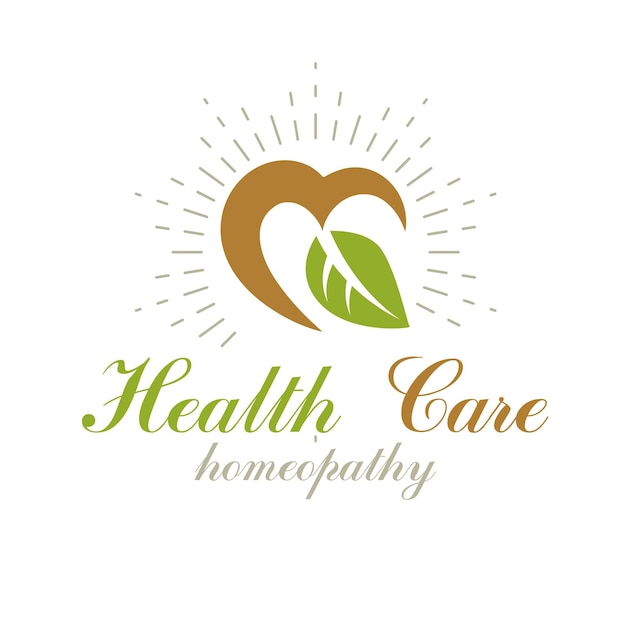 El símbolo vectorial en forma de corazón se puede utilizar como logotipo moderno abstracto del centro de bienestar en las organizaciones de tratamiento médico. El estilo de vida saludable es un corazón fuerte.