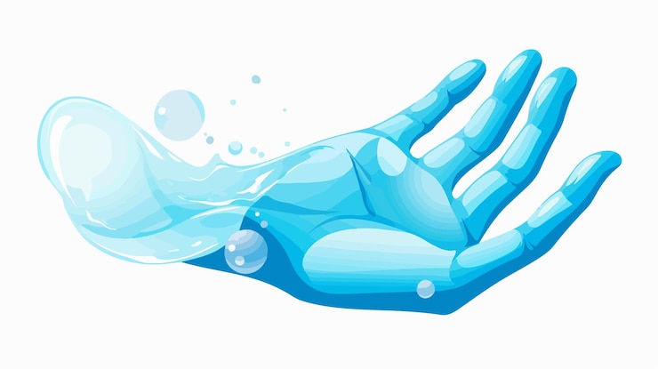 Vector símbolo vectorial de gel para el lavado de manos para el concepto de higiene y limpieza