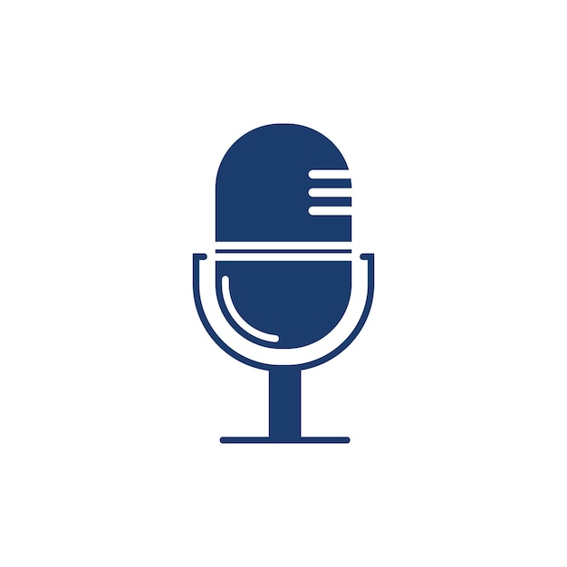Símbolo vectorial del logotipo del podcast