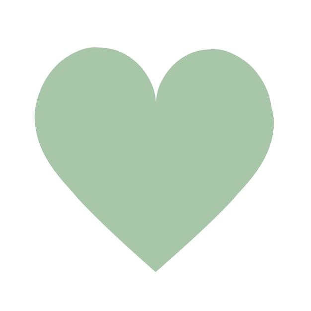 Símbolo vectorial simple en forma de corazón