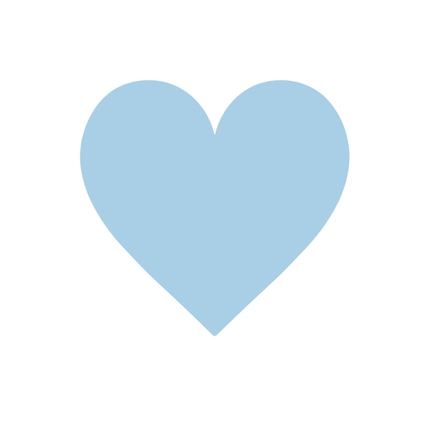 Símbolo vectorial simple en forma de corazón