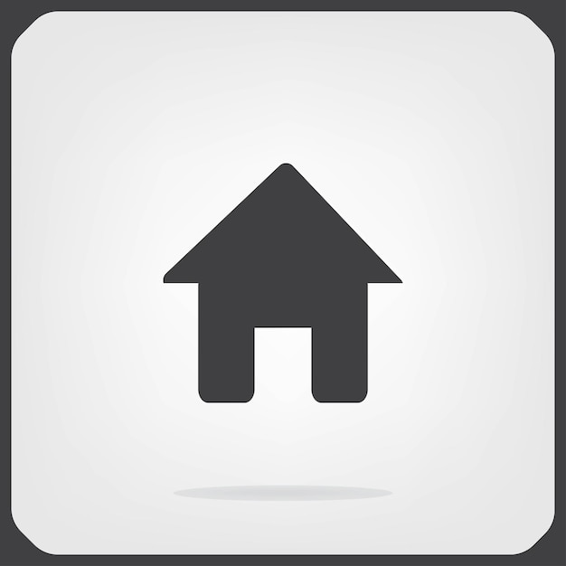 Símbolo de la vivienda de la casa Ilustración vectorial en fondo azul Eps 10