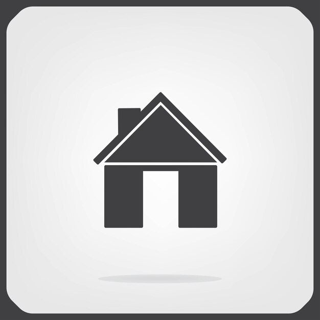 Símbolo de la vivienda de la casa Ilustración vectorial en fondo azul Eps 10