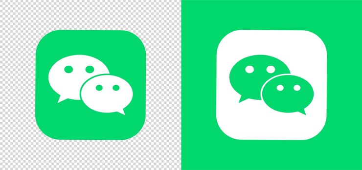 Vector símbolo de wechat vector cuadrado del icono del logotipo