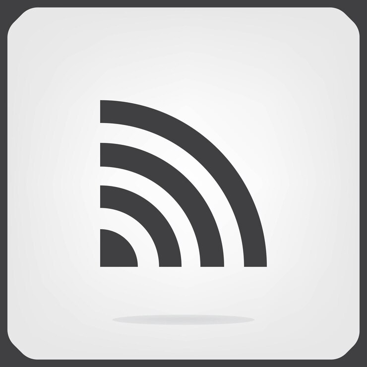 Vector símbolo wi-fi ilustración vectorial en fondo gris eps 10