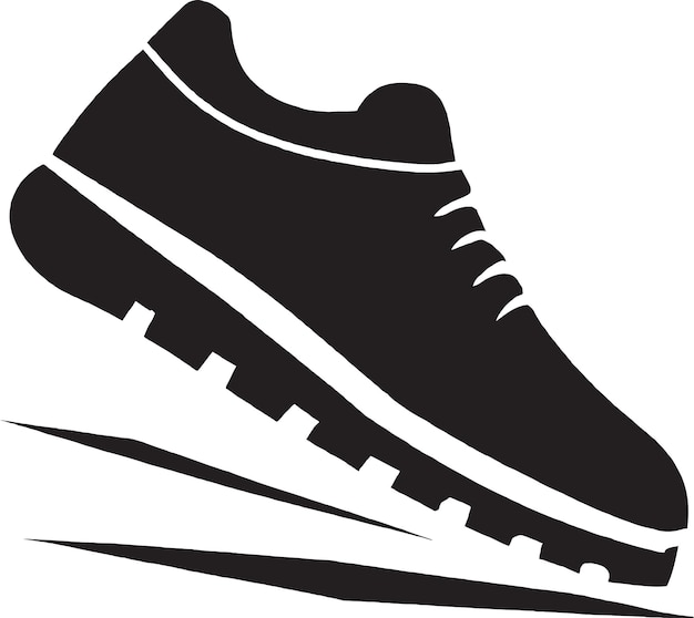 Vector símbolo de las zapatillas de deporte de golf